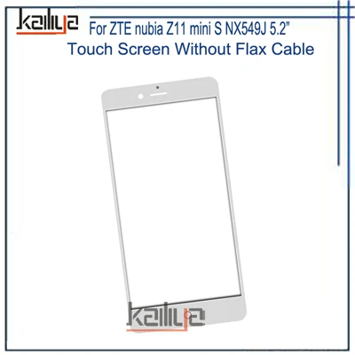 White without cable Черный Белый Золотой Сенсорный экран для zte Nubia Z11 mini S NX549J 5,2 дюймов Передняя стеклянная линза Замена сенсора для NX549J - Цвет: White without cable