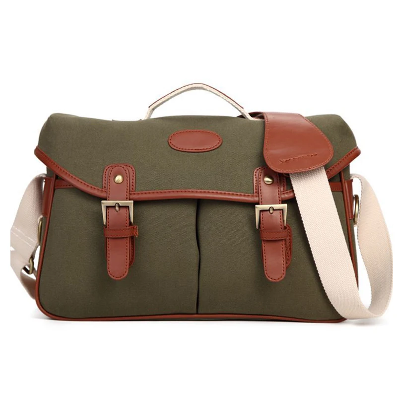 Холщовая Сумка для фотографии сумка через плечо DSLR камеры мессенджер с