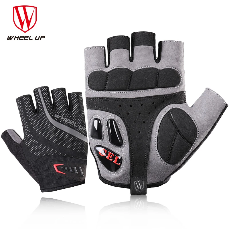 

WHeeL UP Half Finger Cycling Gloves Gel Bicycle Bike Racing Sport Mountain Cycling Glove Breathable MTB Road Bike Cycling Gloves
