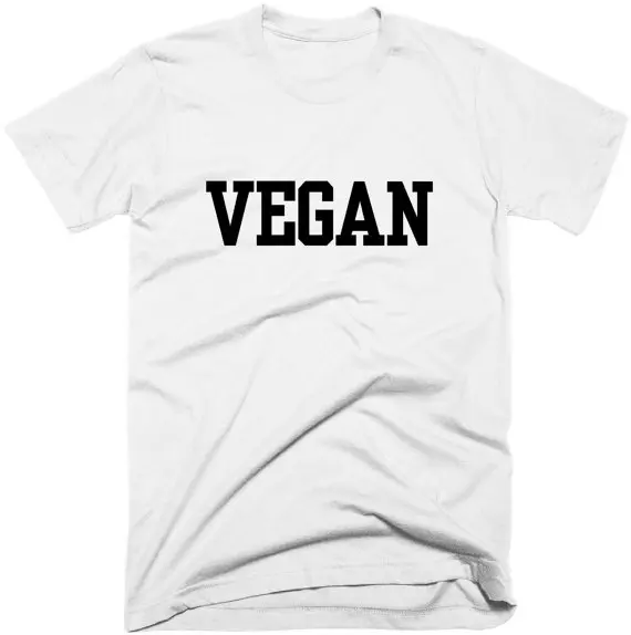 

Vegan Letter Print Women T shirt Cotton Casual Funny Shirt For Lady Black White Top Tee Hipster T-29