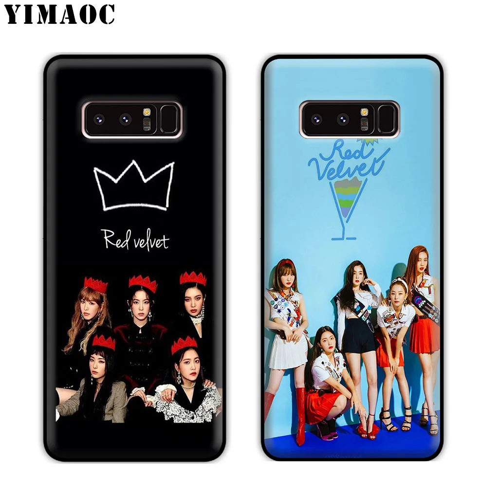 YIMAOC красный бархат Красный мягкий силиконовый чехол для samsung Galaxy Note 10 Plus 9 8 A9 A8 A6 2018