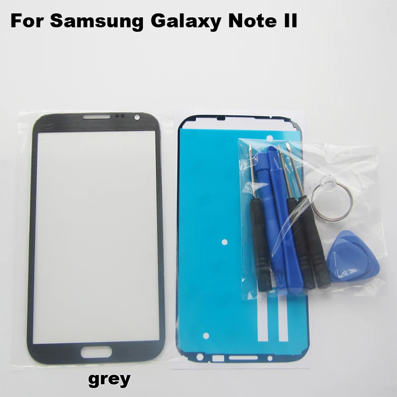 Ремонт на samsung Note II внешнее стекло для Galaxy 2 N7100 ЖК сенсорный экран Переднее