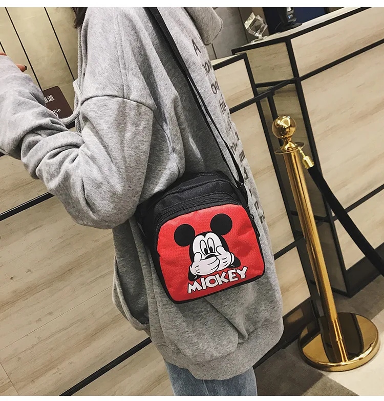 Детский плюшевый Кошелек disney г., новая Студенческая сумка на плечо для родителей и ребенка милая мини-сумка с принтом Микки Мауса для девочек