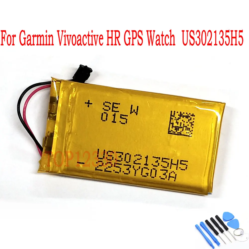 Высокое качество 200mAh 361 00090 00 батарея для Garmin Vivoactive HR GPS часы US302135H5