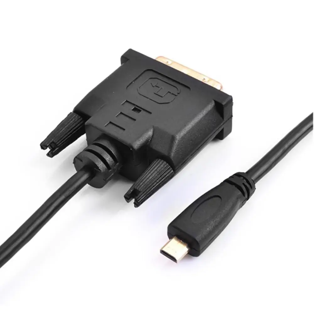Простой DOONJIEY 0 3/1/1.8 м позолоченный Micro HDMI к DVI 24 + 1Pin адаптер кабель для HDTV Кабели VGA 