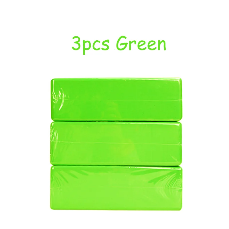 3pcs Green Веселая игрушка для игр на открытом воздухе блоки спортивные игрушки EVA пены кирпичи родители дети команда игры компании Вечерние игры высокой плотности Йога блок - Цвет: 3pcs Green