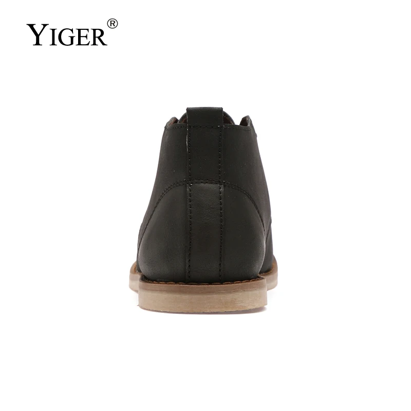 YIGER/Новые мужские ботильоны мужская обувь с инструментами осенне-зимние ботинки