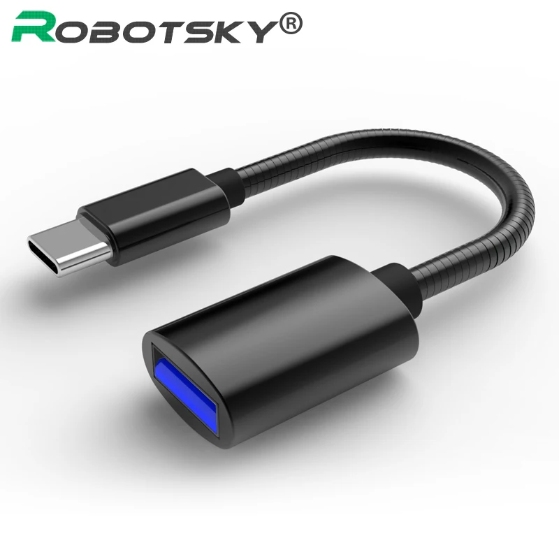 Кабель-адаптер USB C OTG со штекером Type на гнездо 3 0 Type-C адаптер для Huawei Samsung Xiaomi MacBook