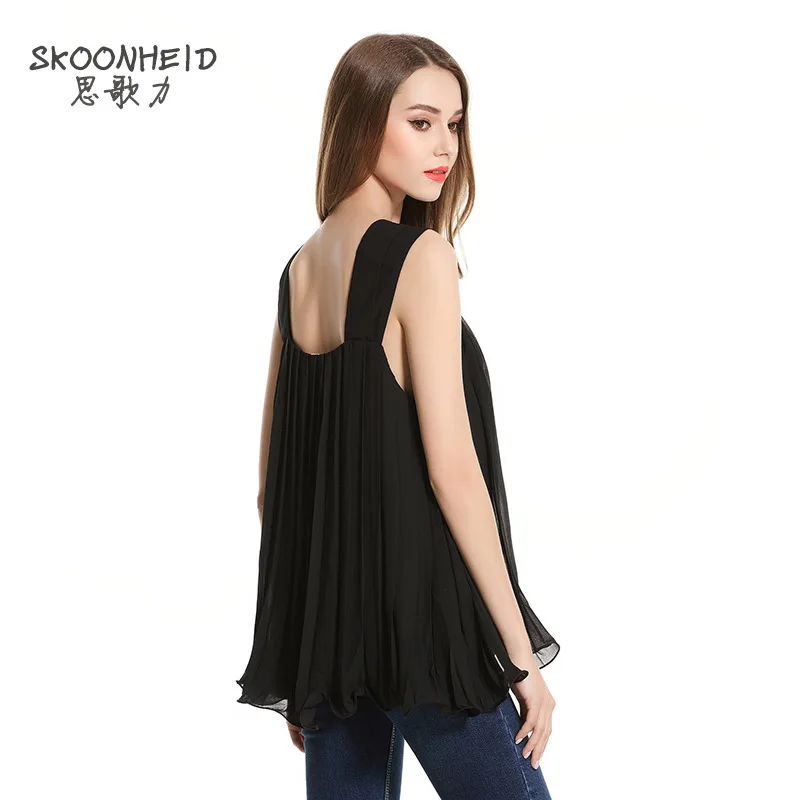 Новая коллекция весна и лето 2017 блузки тонкие нерегулярные все матч Без Бретелек