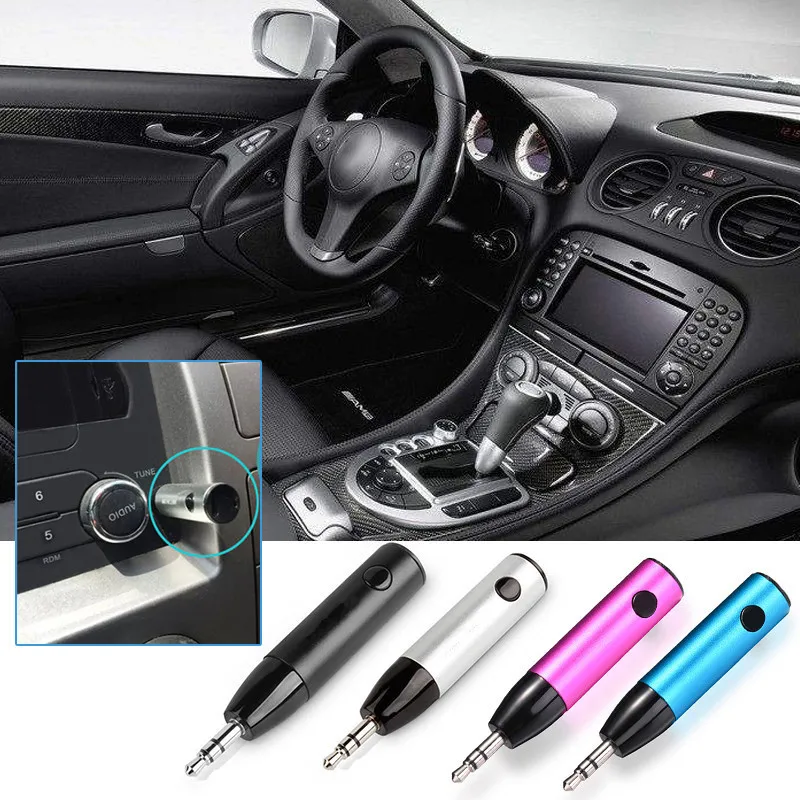 3,5 мм Горячая Громкая связь Bluetooth автомобильный аудио музыкальный адаптер приемник Jack беспроводной 3 цвета с микрофоном Aux кабель для динамика наушников