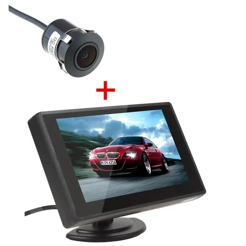XYCING Car Parking Monitor Kits 4 3 дюймовый TFT LCD монитор автомобиля заднего вида RVC 210 + E305