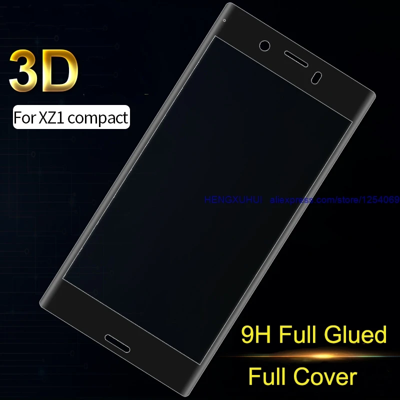 

3D Tempered Glass Full Coverage Full Glued Soft Edge Screen Protector for SONY Xperia XZ1Compact