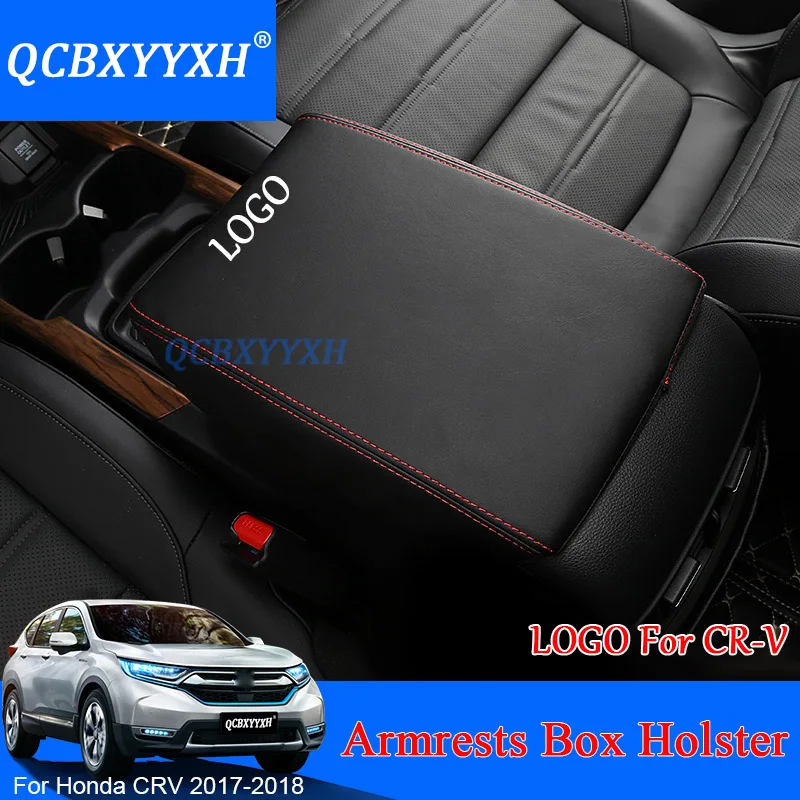 QCBXYYXH Car Armrest Pad Cover Center Console Auto Armrests Box Pads Leather Storage Protection Cushion For Honda CRV CR-V 2017 |