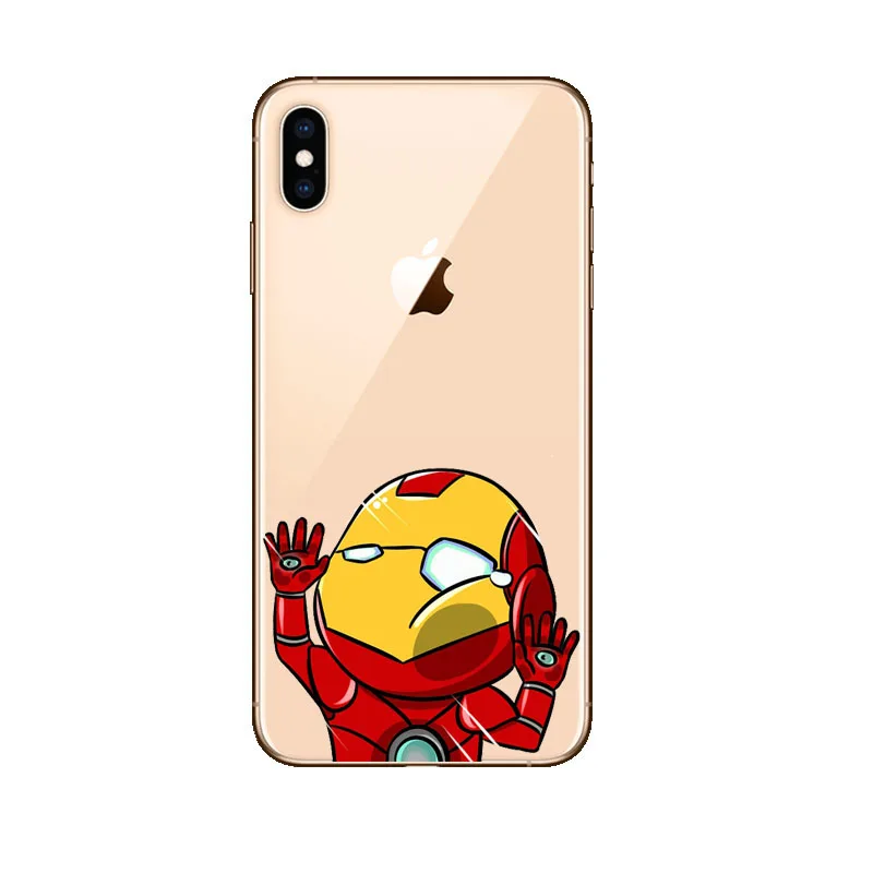 Funda de TPU suave Linda caricatura mickey minnie Marvel para Для iPhone 8 7 6 s Plus 5s 5 SE 10 X XS Max XR funda из