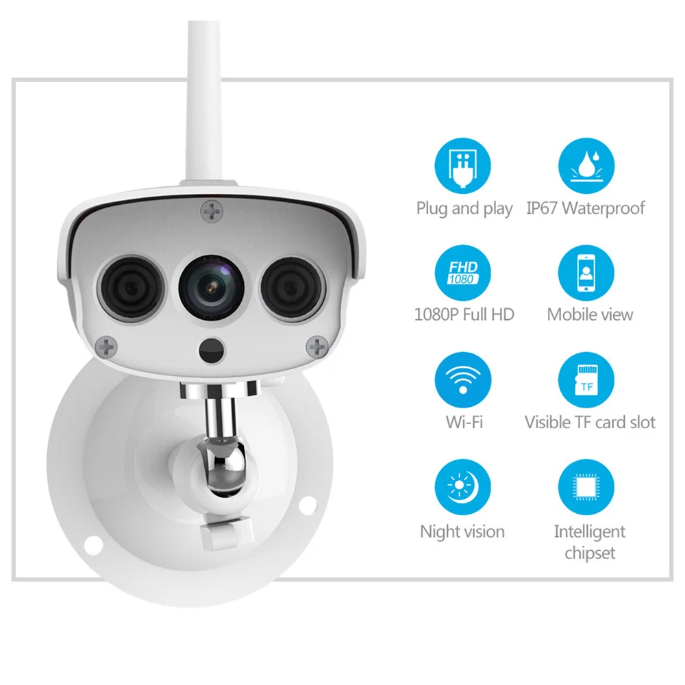 Vstarcam C16S HD 1080P Wifi ip-камера Водонепроницаемая IP67 уличная Беспроводная 2-мегапиксельная ip-камера Беспроводная IR-Cut с поддержкой tf-карты 128G