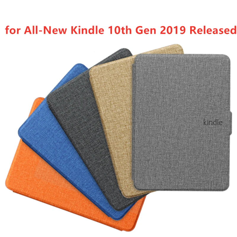 Чехол для Kindle 2019 текстурированная ткань искусственная кожа умный чехол Жесткий