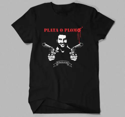 King Of Coke Pablo Escobar Narcos Мужская футболка хип хоп футболки Camisetas рубашка JOAQUIN GUZMAN EL CHAPO
