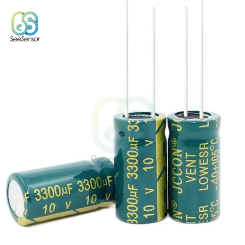 10V 3300UF 20PCS 20 шт Алюминий электролитический конденсатор с алюминиевой крышкой, 6,3 V 10V 16V 220 мкФ 470 мкФ 1000 мкФ 1500 мкФ 2200 мкФ 3300 мкФ 4700 мкФ - Цвет: 10V 3300UF 20PCS