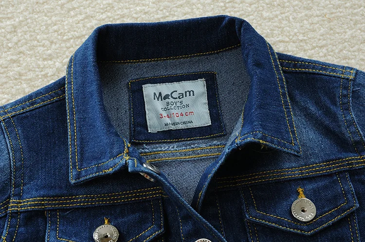 Весна 2018 классические детские джинсы джинсовая куртка для мальчиков и девочек