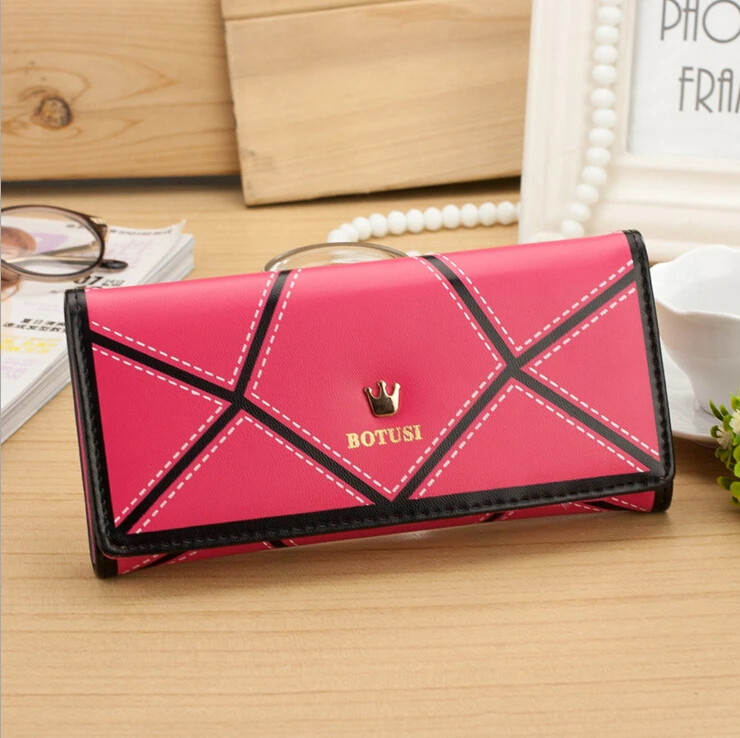 New Promotion women wallets crown mutil-color brand design high quality ladies cluth purse money card holder free shipping | Багаж и сумки