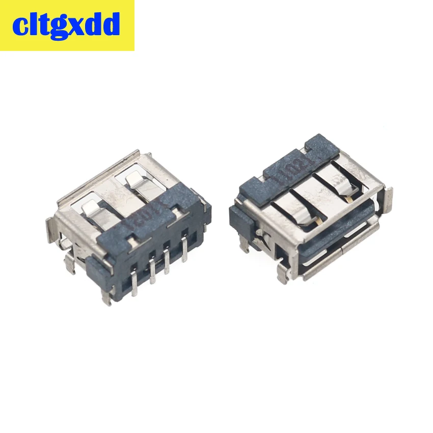 Cltgxdd 2 10 шт Тип A Женский USB 0 КОРОТКИЙ Dody 4 Pin ноги 90 вставьте разъем для зарядки