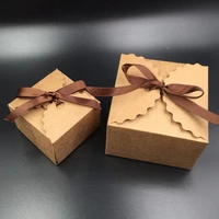 30pcs brown gift box kraft paper candy boxes for candycakejewelrygiftchocolateparty packing boxes