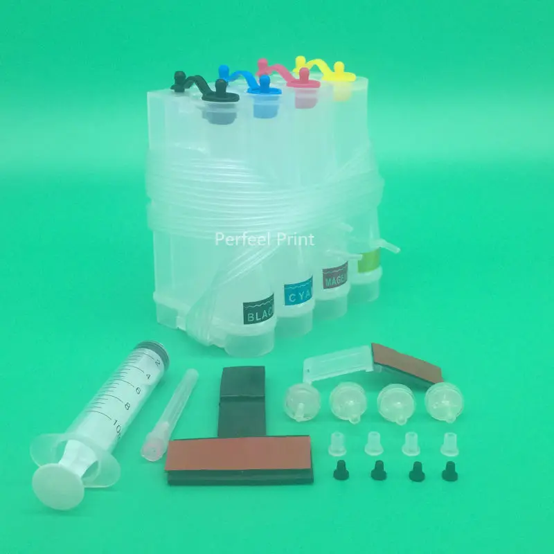 4 цвета УНИВЕРСАЛЬНЫЙ РЕЗЕРВУАР СНПЧ сделай сам без чернил для струйного