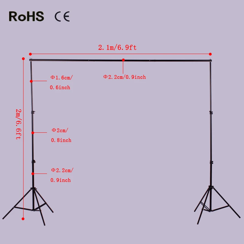 2*2 м светильник + 2 алюминиевый для профессиональной фотосъемки|light stand|photo backdrop