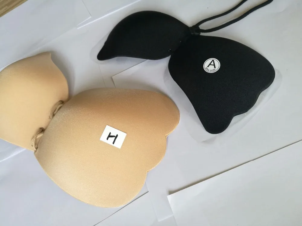 Solid Bra Women Women Self Adhesive Strapless Bandage Stick Gel Silicone Push Up Invisible Bra 2 Colors Tangas Women Sexy