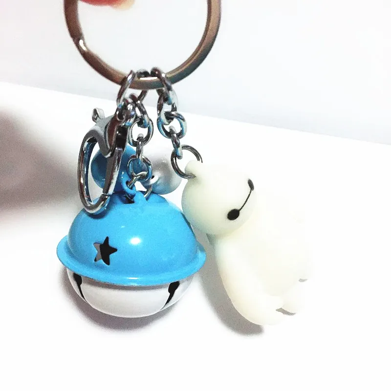 2018New поступление модные Baymax маленький колокольчик брелок многоцветная с