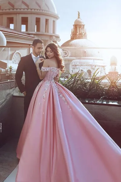 Бальное платье Quinceanera 2021 Атласное Дубай Саудовский арабский vestido de 15 16 лет сладкое