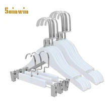 10 шт./лот белые деревянные детские вешалки Sainwin для одежды
