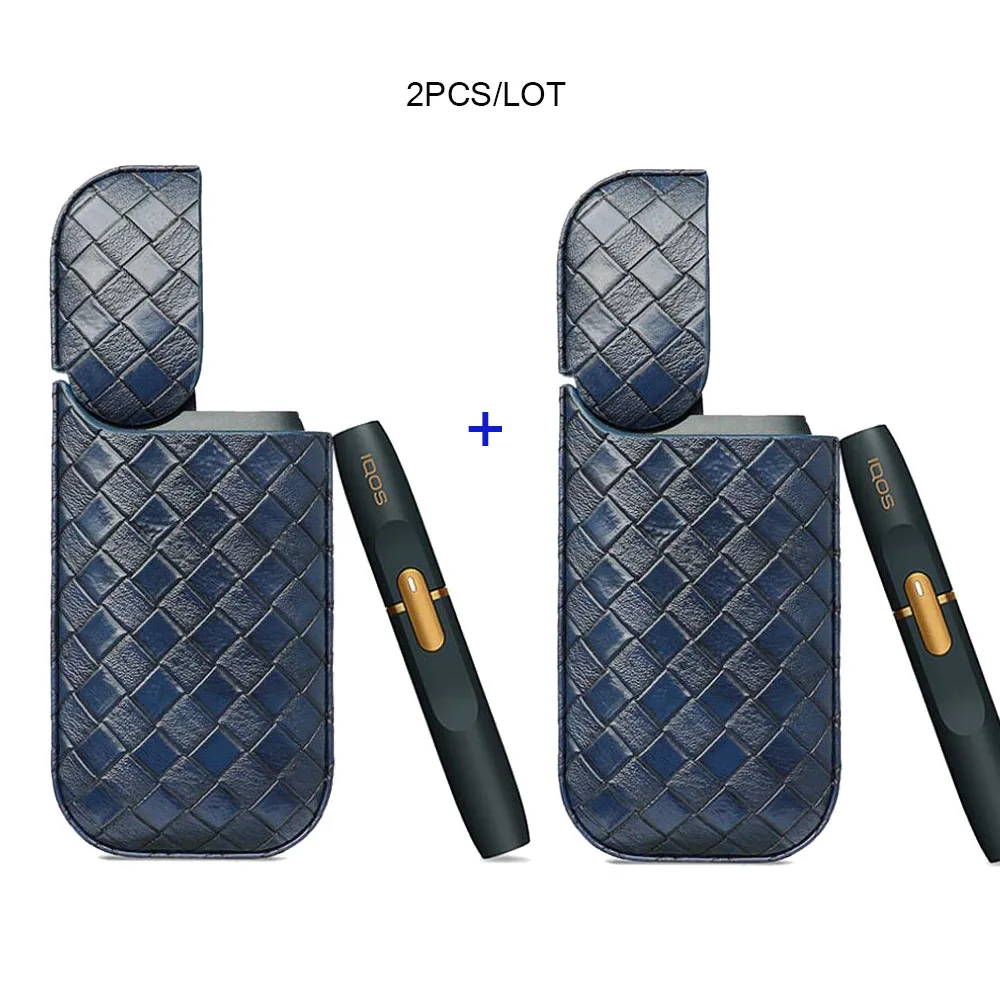 JINXINGCHENG, 2 шт./партия, кожаный чехол-сумка для iqos 2,4 Plus, чехол для iqos 2, Чехол-держатель, 8 цветов - Цвет: 03BB