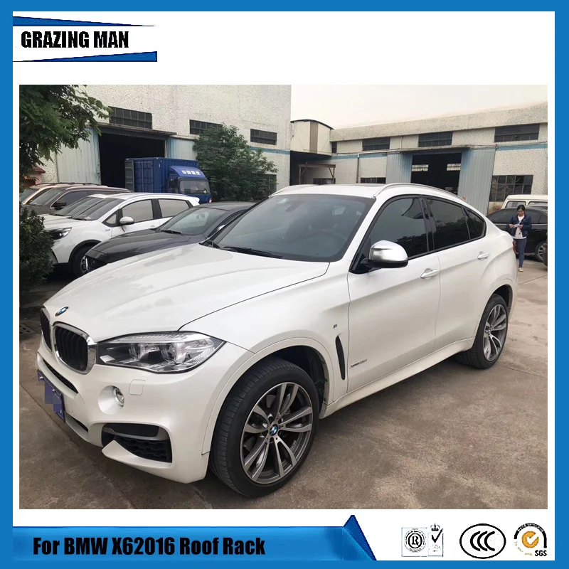 Автомобильные направляющие на крышу для BMW X6 F16 2014 2019 багажная стойка|Навесы и