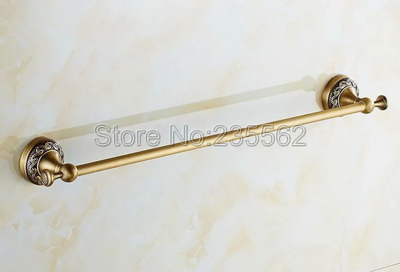 

Antique Brass Bathroom Towel Holder Single Towel Bar Towel Rack Solid Brass Towel Rail Bathroom Accessories Lba482
