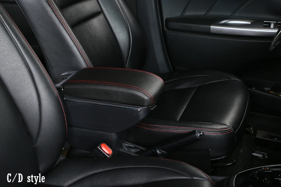 Автомобильный подлокотник коробка для hyundai I10 вращающийся центр консоль коробка для хранения с USB интерфейс украшения Аксессуары
