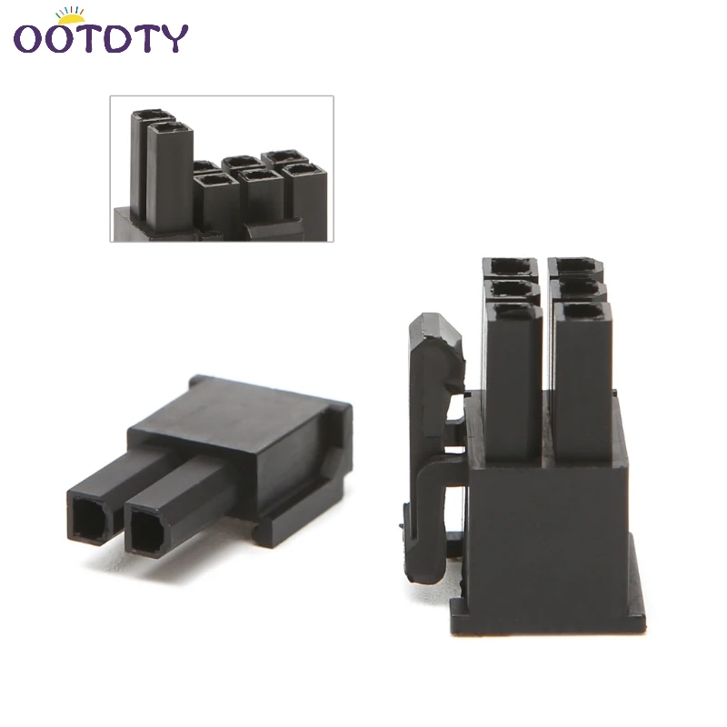 

4,2 мм 6 + 2 Pin типа «папа» Мощность разъем Пластик оболочка для Графика карта PCI-E 30 шт./компл.-ThZ