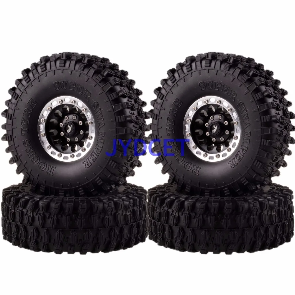 1060-7037 Рок Гусеничный 1 9 &quotBeadlock Колесные диски и 120 мм супер Swamper шины для 1/10 модели