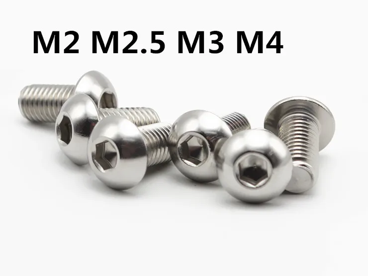 M2 M2.5 M3 M4 винты с круглой головкой шестигранные шестигранной головкой|Винты| |