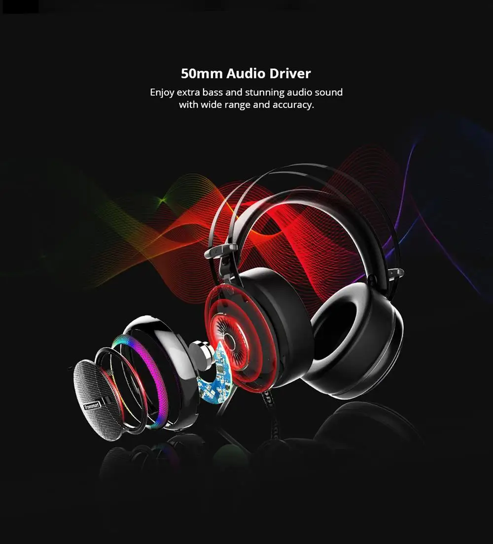 Игровая гарнитура Tronsmart Glary Virtual 7,1 USB интерфейс Игровые наушники для ps4 Для nintendo для переключения компьютера и ноутбука