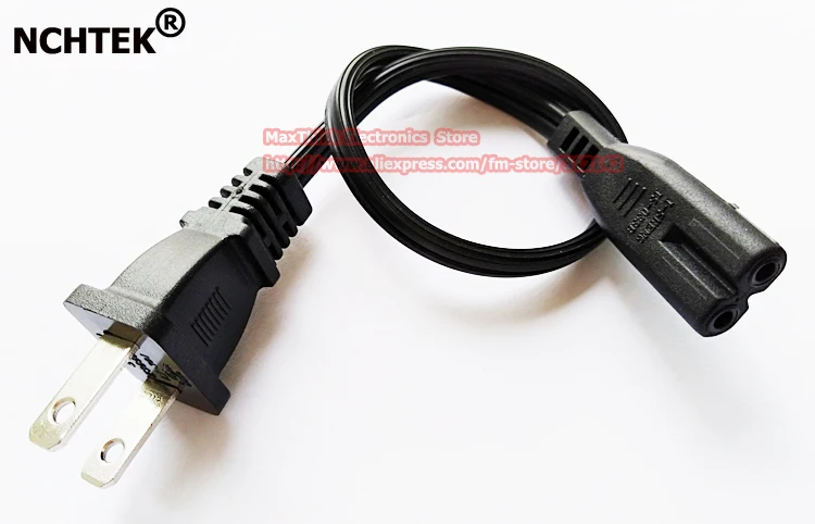 NCHTEK дорожный шнур питания для камеры Nema 1-15P 2pin штепсельная вилка США IEC 320 C7