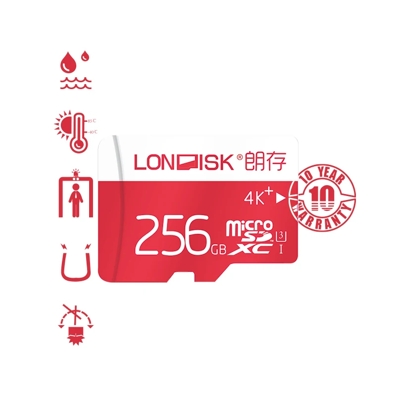 Londisk Real Capacity Micro SD 256gb 200gb Memory Card Class10 UHS-3 Adapter Mobile phone Pad Camera | Компьютеры и офис