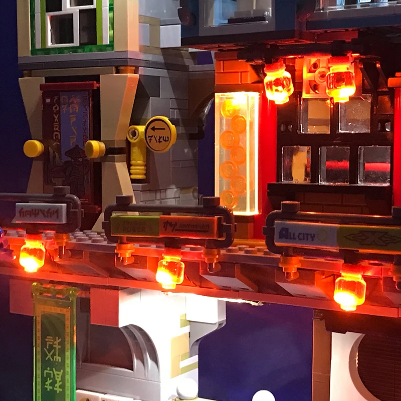 Светильник ка для Lego 70620 г. город Ниндзяго мастера спинцзянцу строительные блоки