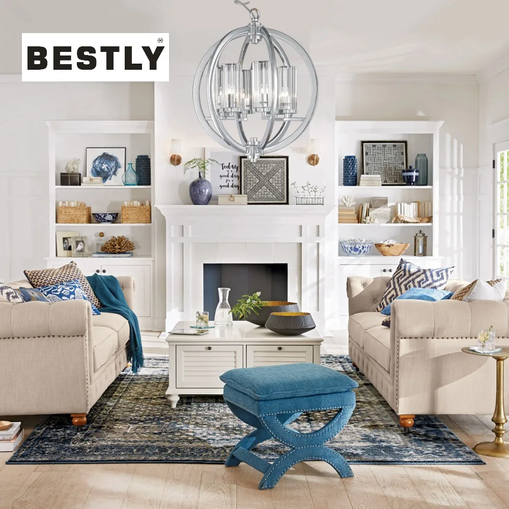 BESTLY 6 lights Globe Pendant Lamp in Chrome for indoor decoration with CE UL | Освещение