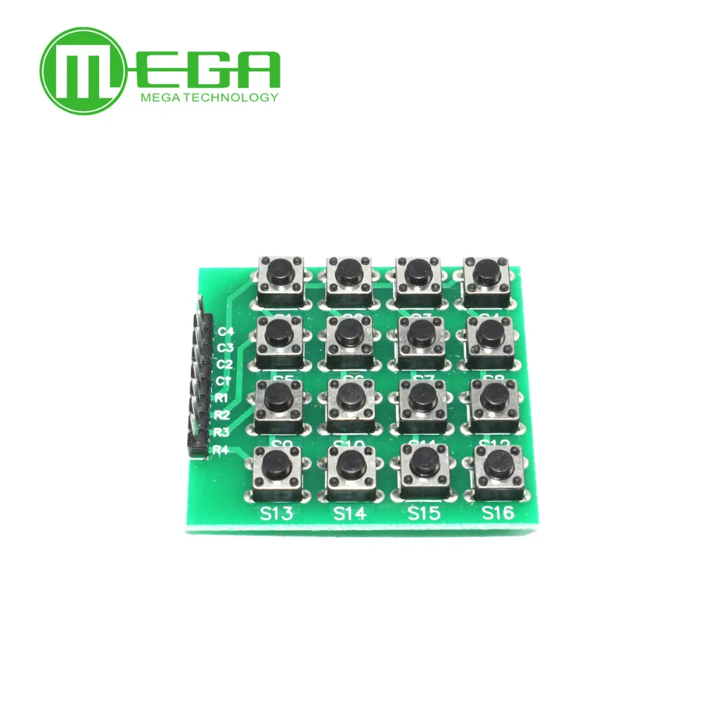 8pin 4x4 4*4 Матрица 16 клавиш клавиатура с кнопочной панелью макетная плата модуль