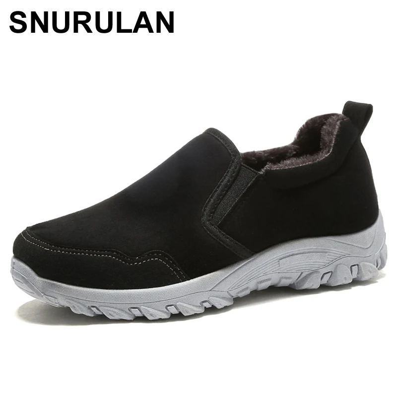 SNURULANFashion/Модные ботильоны Сапоги на плоской подошве платформе Удобные зимние