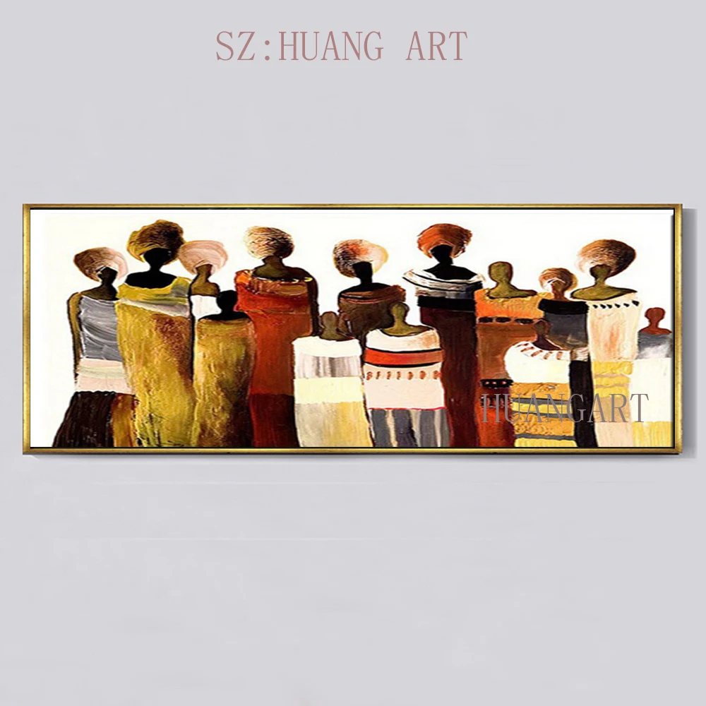 

Popular modern African handmade character abstract oil painting on the canvas sitting room home decoration no framework