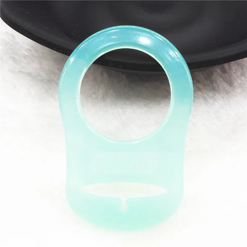 Turquoise Chenkai 100 шт. прозрачный силиконовый соски кольца DIY Ясно Силиконовые Детские Mam NUK манекен Прорезыватель адаптер O кольца игрушки интимные аксессуары - Цвет: Turquoise