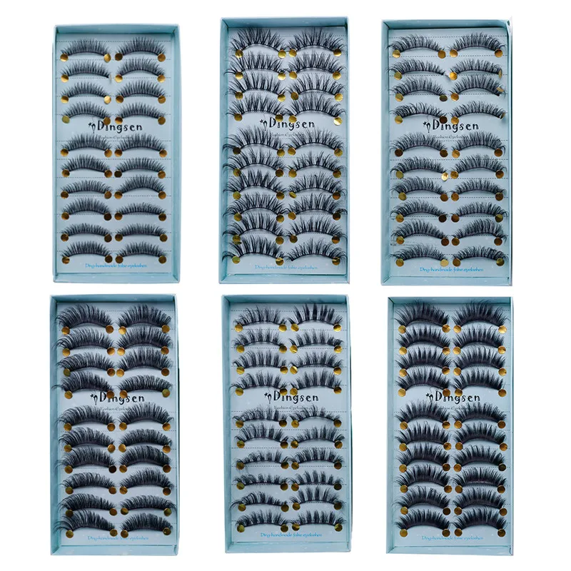 3D ресницы норковые Роскошные ручной работы средней громкости безжалостные