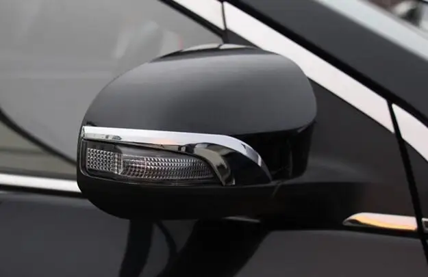 Нержавеющая сталь 2 шт Автомобильная Боковая дверь зеркальная защитная накладка